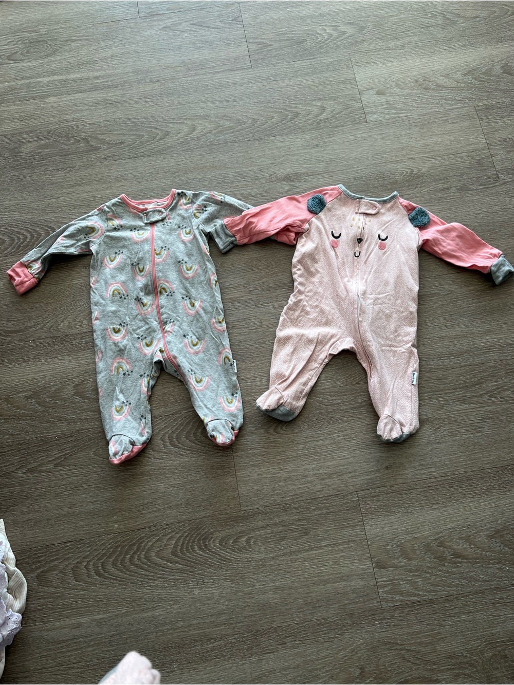 Gerber Baby Girl Footed Sleeper Bundle